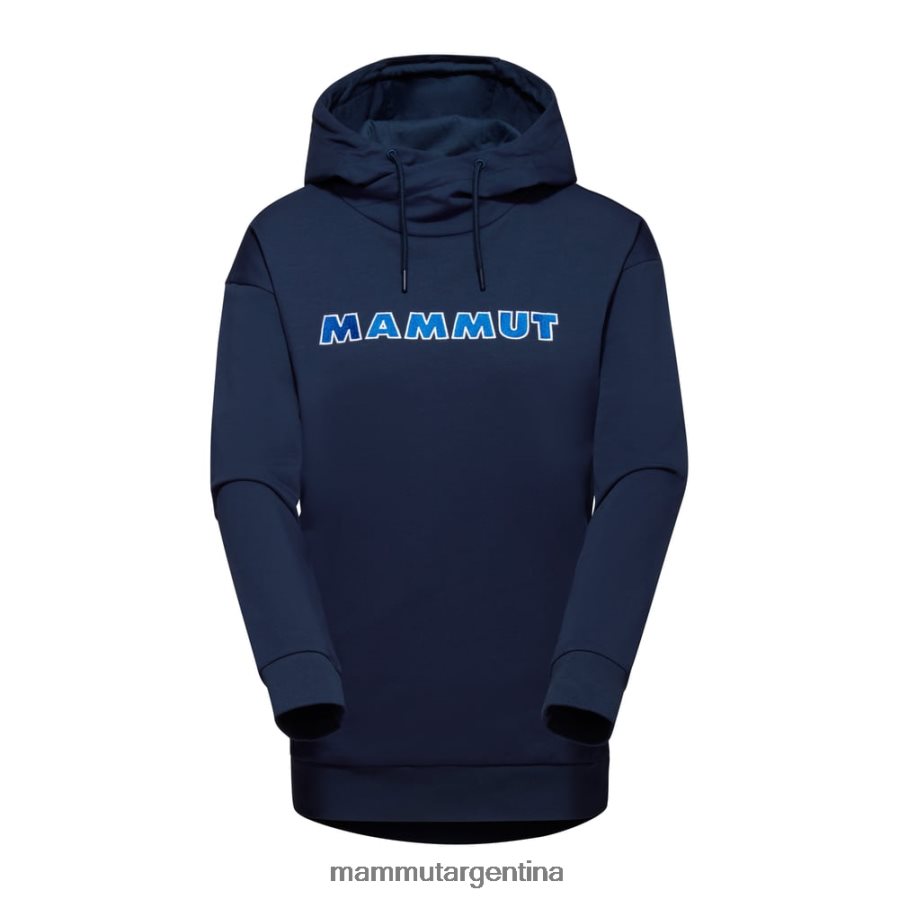 logotipo de la sudadera con capucha ml mujer 2B8PD21112 Mammut marina ropa
