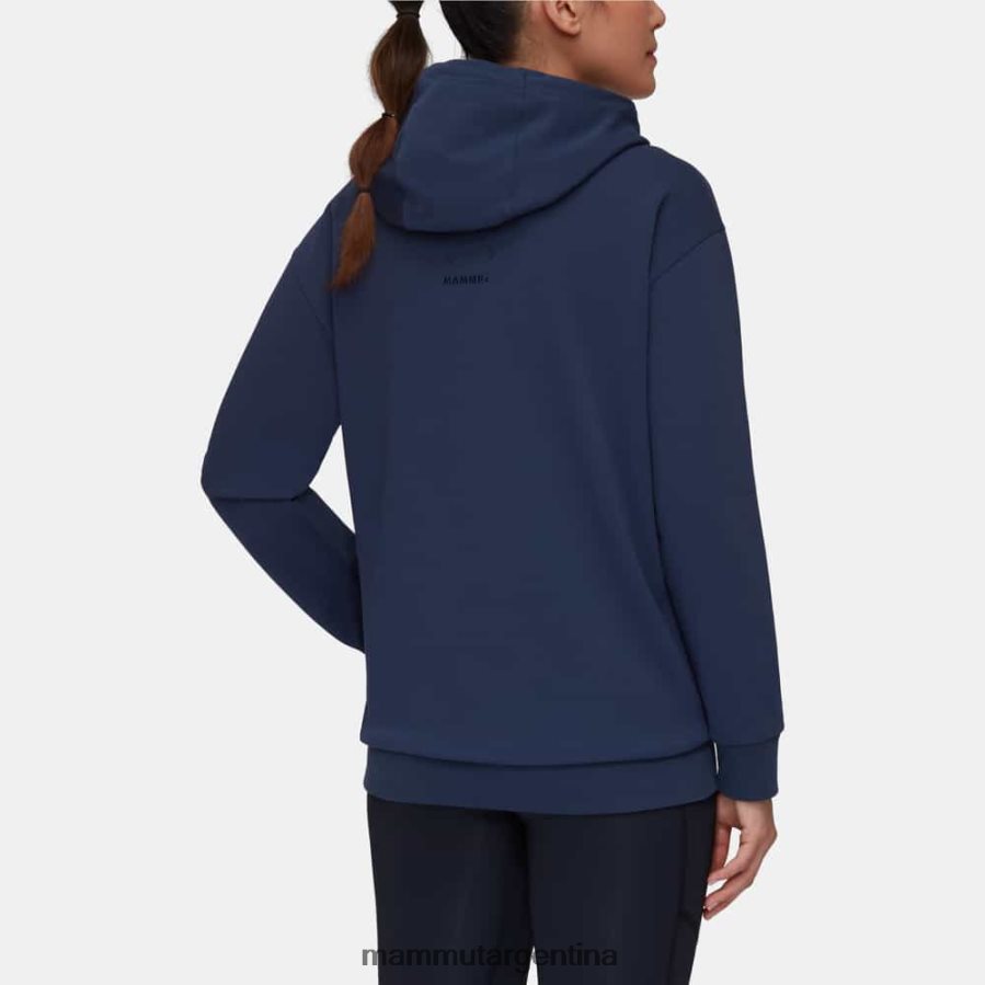logotipo de la sudadera con capucha ml mujer 2B8PD21112 Mammut marina ropa
