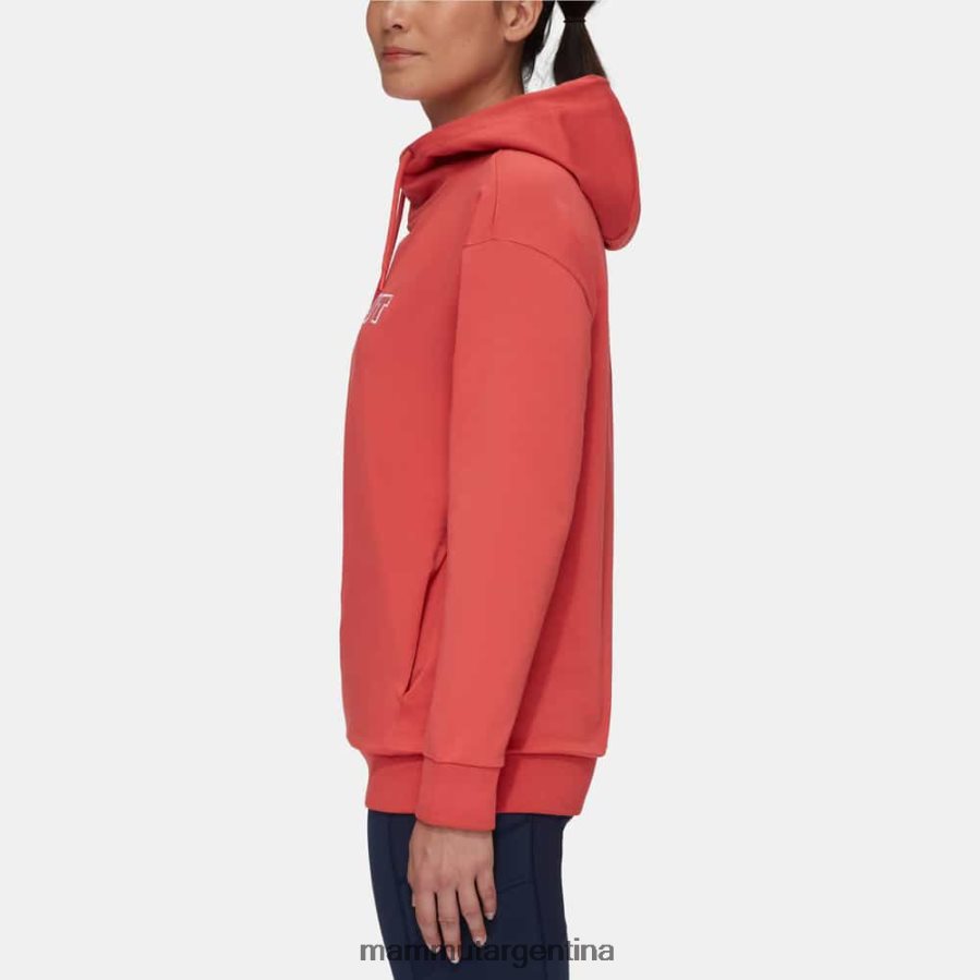 logotipo de la sudadera con capucha ml mujer 2B8PD2261 Mammut terracota ropa