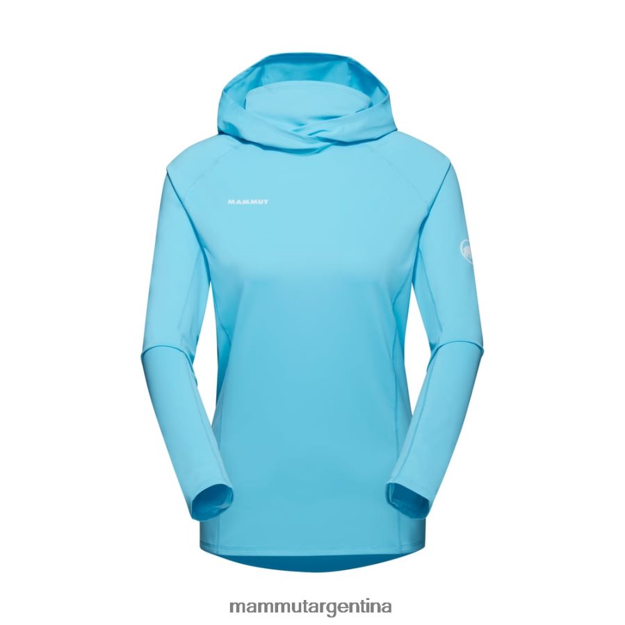 sudadera con capucha selun fl sun mujer 2B8PD2644 Mammut azul fresco ropa