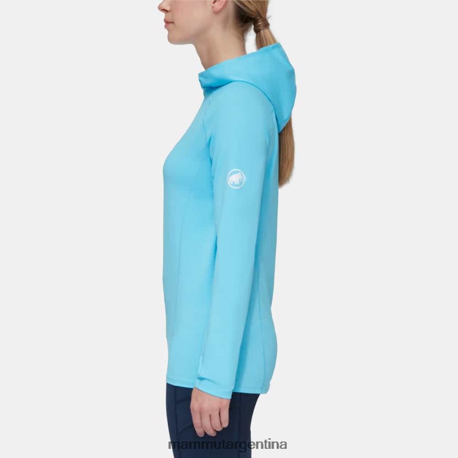 sudadera con capucha selun fl sun mujer 2B8PD2644 Mammut azul fresco ropa
