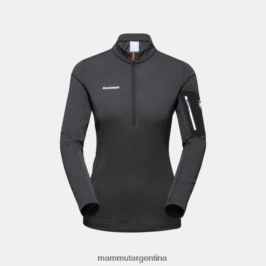 tirador de media cremallera aenergy light ml mujer 2B8PD2933 Mammut fantasma negro ropa