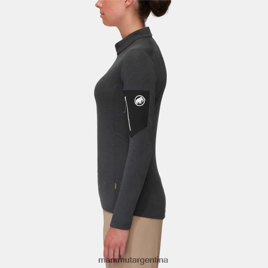 tirador de media cremallera aenergy light ml mujer 2B8PD2933 Mammut fantasma negro ropa