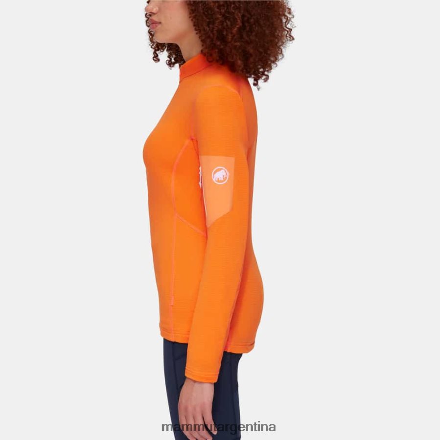 tirador de media cremallera aenergy light ml mujer 2B8PD2934 Mammut Mandarina ropa