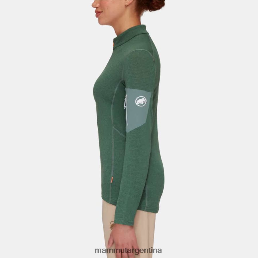 tirador de media cremallera aenergy light ml mujer 2B8PD2935 Mammut jade oscuro ropa