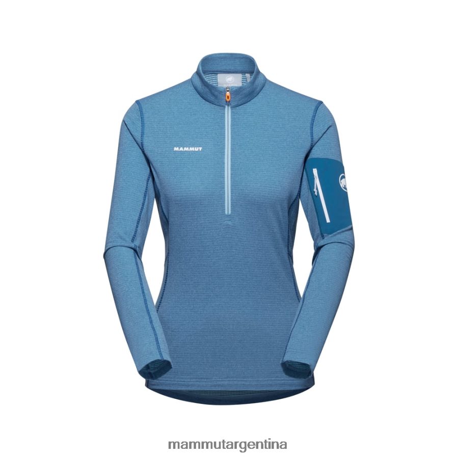 tirador de media cremallera aenergy light ml mujer 2B8PD2936 Mammut frío hielo azul profundo ropa