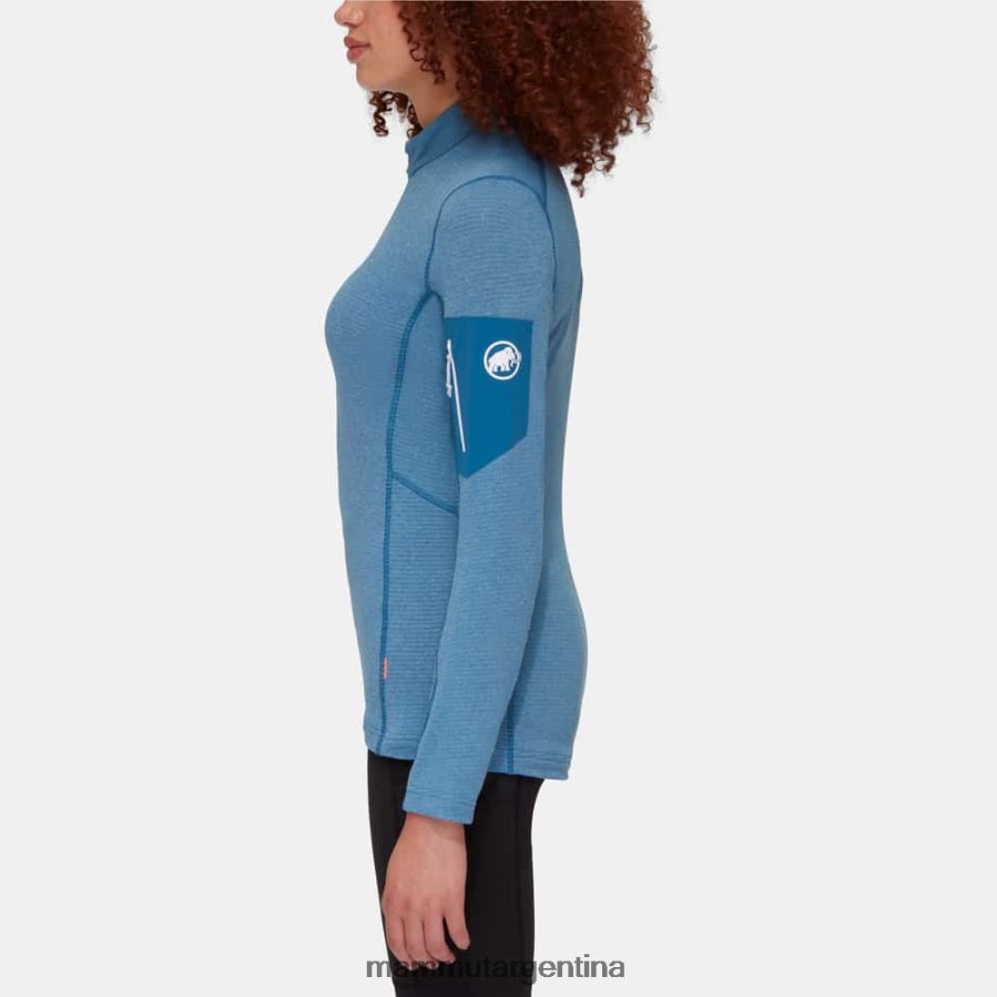 tirador de media cremallera aenergy light ml mujer 2B8PD2936 Mammut frío hielo azul profundo ropa