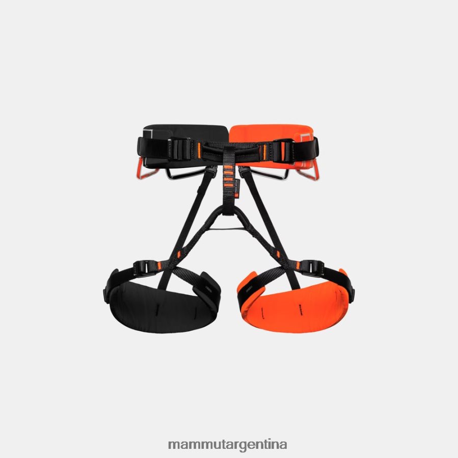 Arnés de 4 toboganes unisexo 2B8PD21369 Mammut naranja-negro vibrante equipo