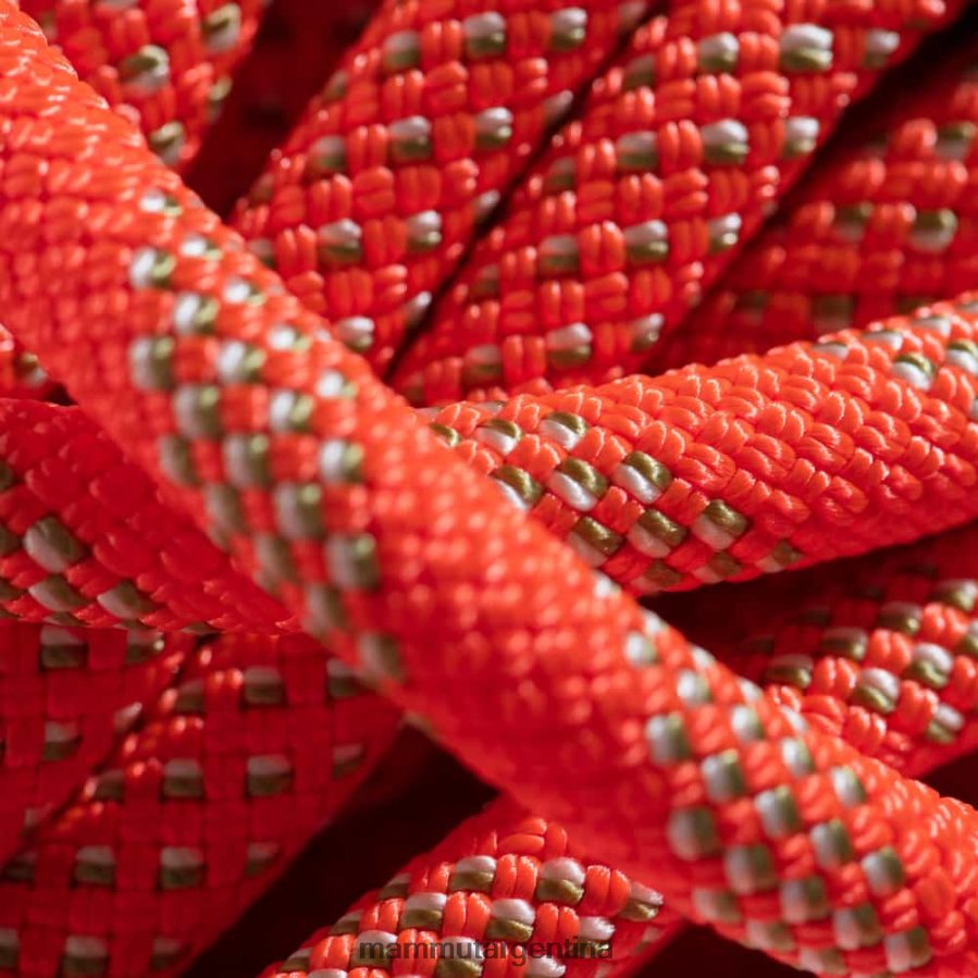 Cuerda clásica 9.8 crag unisexo 2B8PD21413 Mammut naranja-blanco vibrante equipo