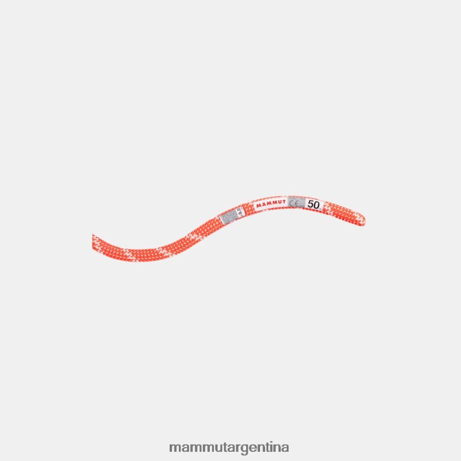 Cuerda clásica alpina 8.0 unisexo 2B8PD2505 Mammut naranja-blanco equipo
