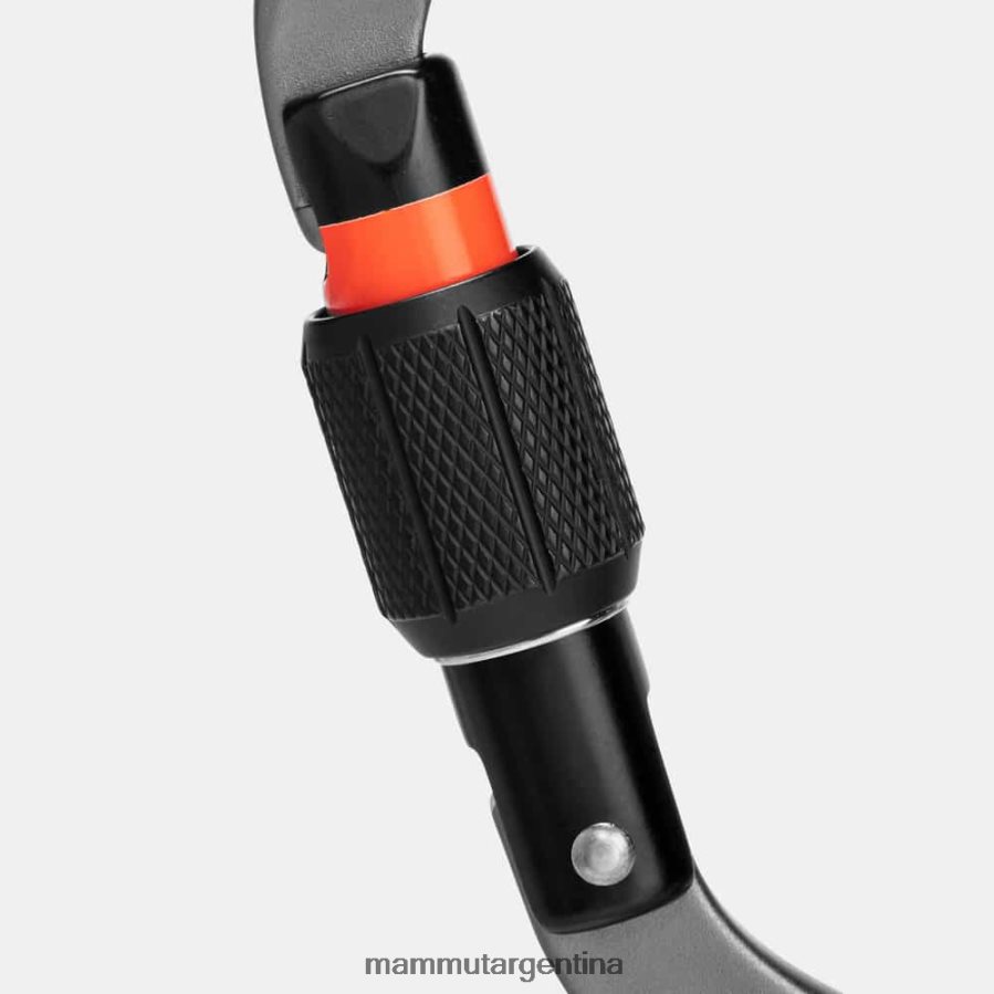 Mosquetón de rosca hms caballo de batalla unisexo 2B8PD2462 Mammut gris equipo