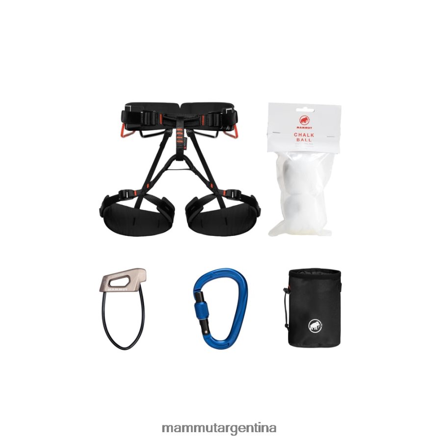Paquete de escalada de 4 toboganes negro unisexo 2B8PD2440 Mammut neutral equipo