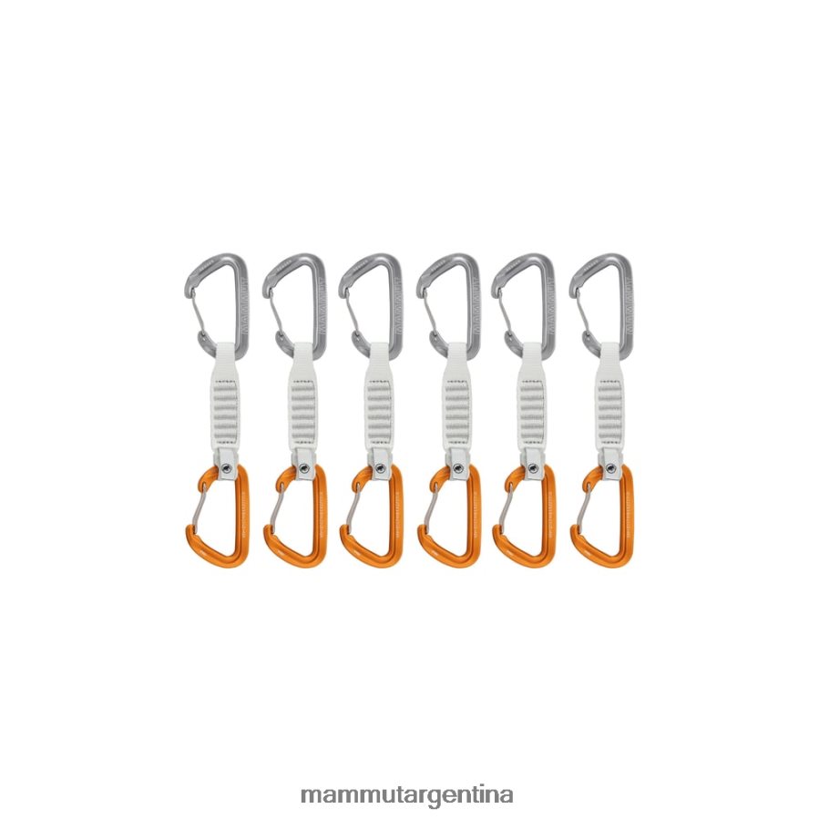 alambre remitente 12 cm paquete de 6 cintas exprés unisexo 2B8PD2441 Mammut gris claro-dorado equipo