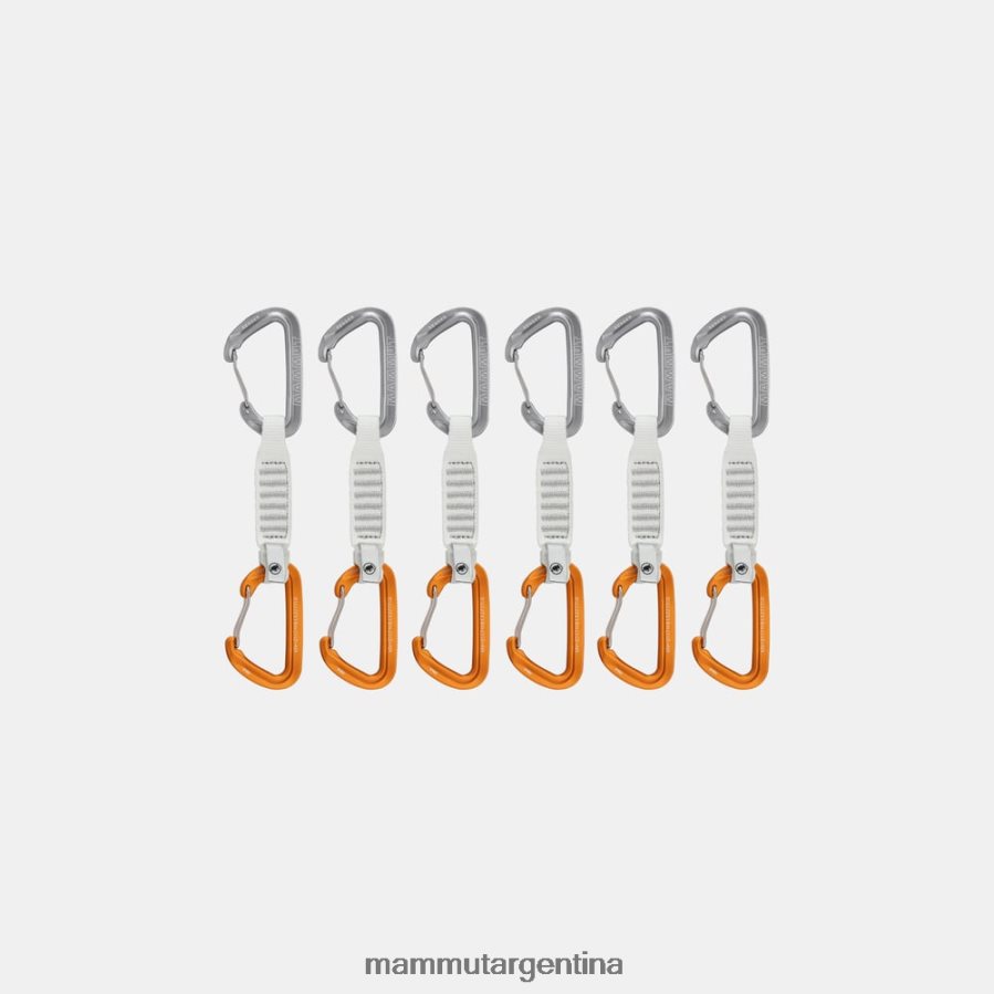 alambre remitente 12 cm paquete de 6 cintas exprés unisexo 2B8PD2441 Mammut gris claro-dorado equipo