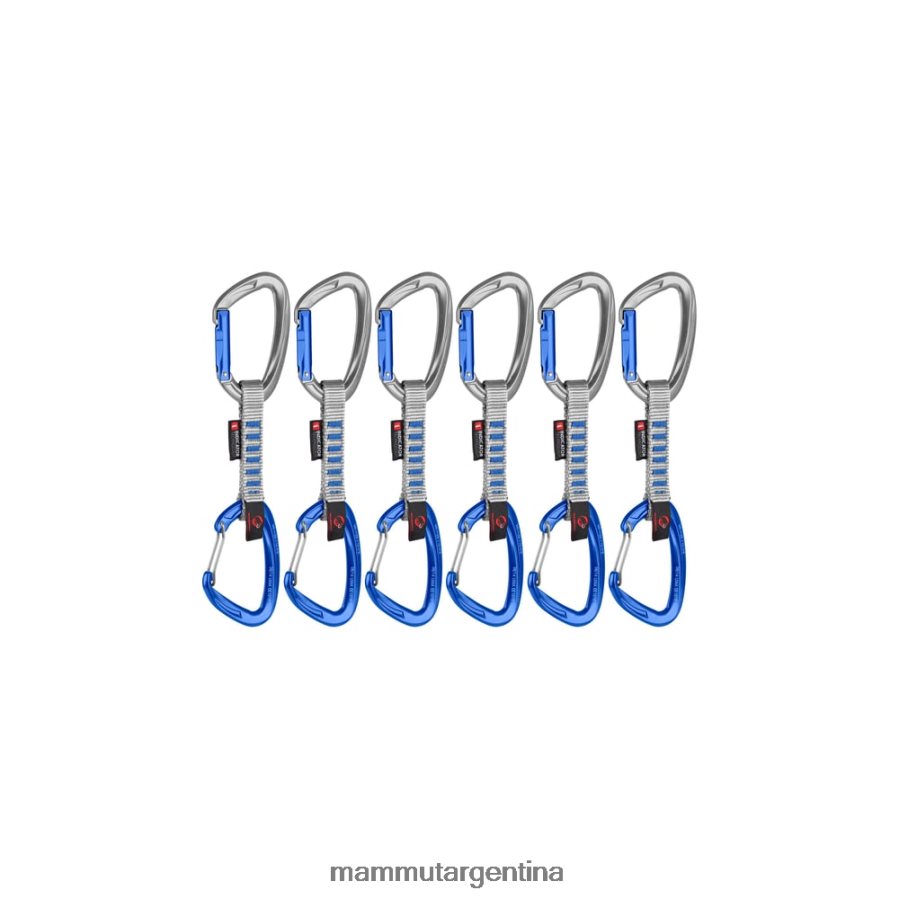 cable crag keylock indicador de 10 cm paquete de 6 cintas exprés unisexo 2B8PD2442 Mammut plata-ultramar equipo