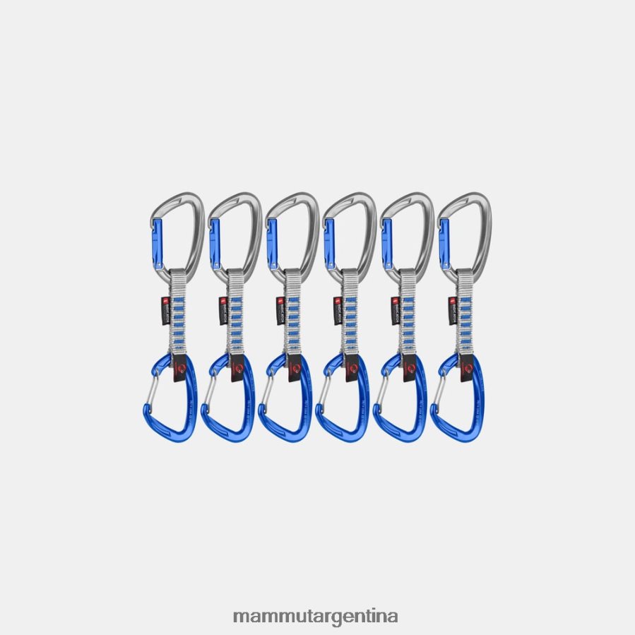 cable crag keylock indicador de 10 cm paquete de 6 cintas exprés unisexo 2B8PD2442 Mammut plata-ultramar equipo