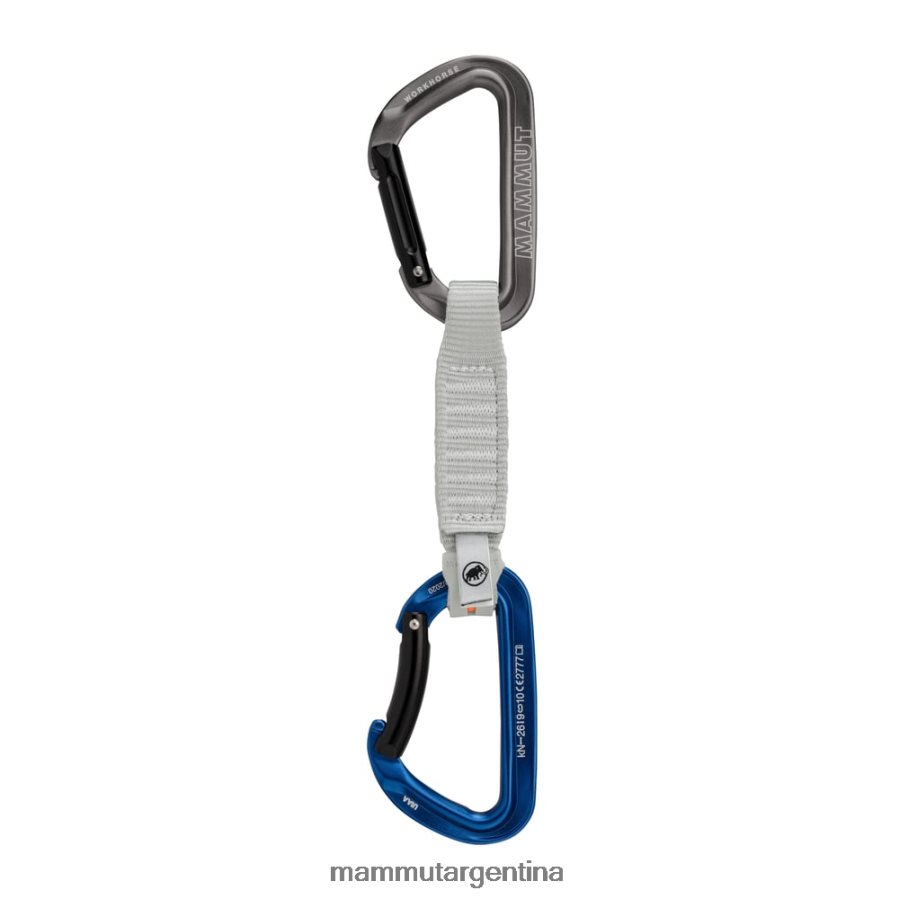 cierre exprés de 12 cm con llave de caballo de batalla unisexo 2B8PD2445 Mammut gris azul equipo