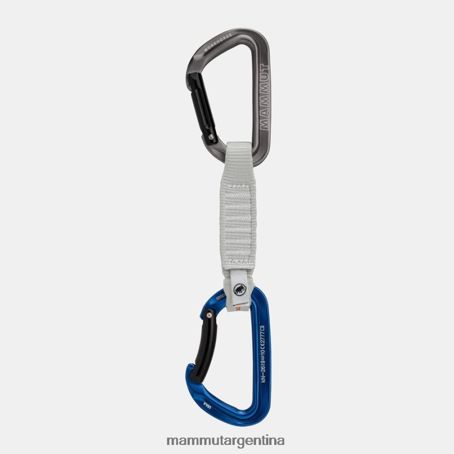 cierre exprés de 12 cm con llave de caballo de batalla unisexo 2B8PD2445 Mammut gris azul equipo