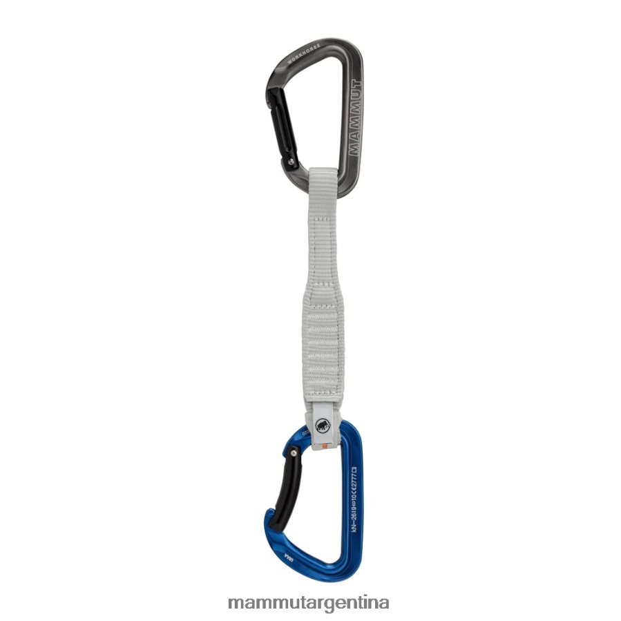 cierre exprés de 17 cm con llave de caballo de batalla unisexo 2B8PD2444 Mammut gris azul equipo