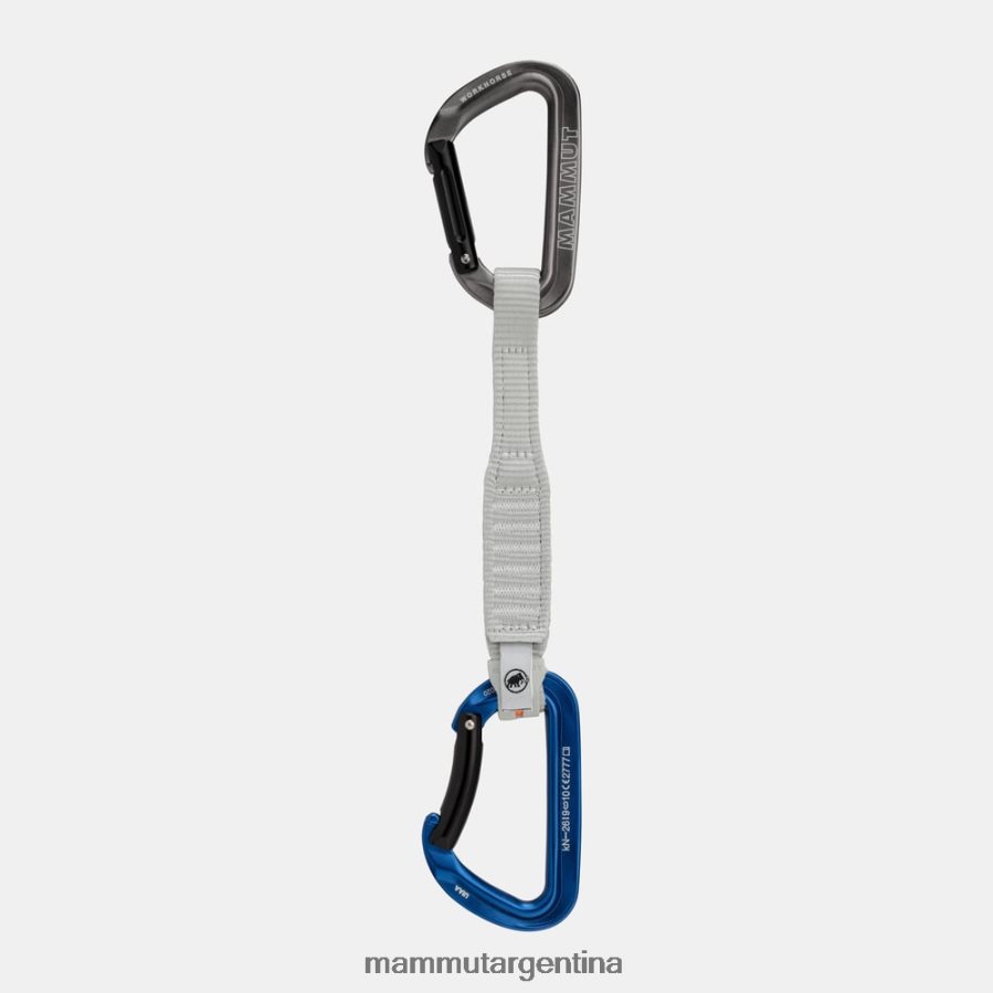 cierre exprés de 17 cm con llave de caballo de batalla unisexo 2B8PD2444 Mammut gris azul equipo