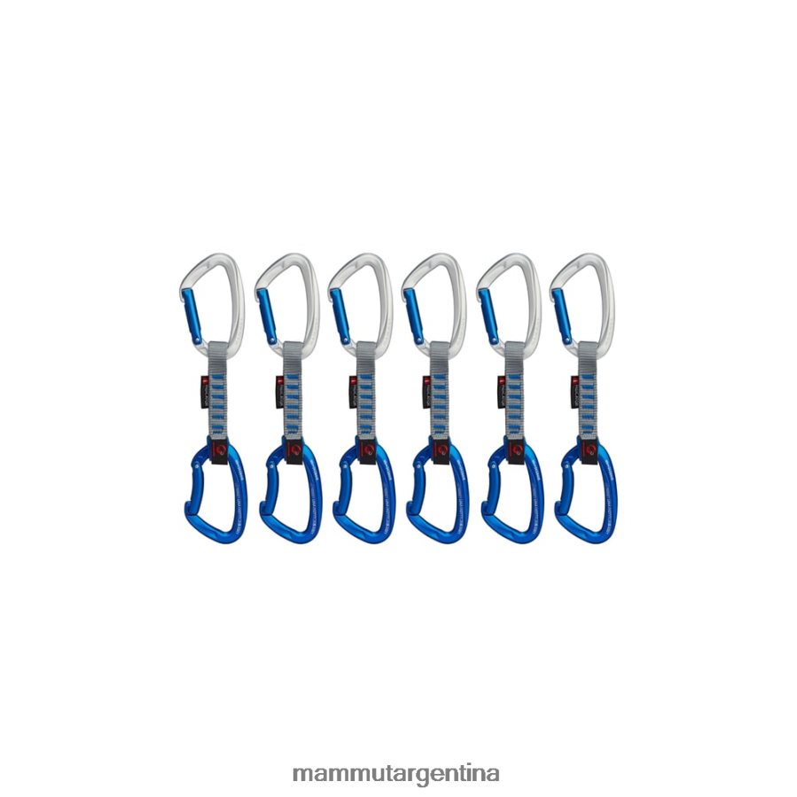 crag keylock indicador de 10 cm paquete de 6 cintas exprés unisexo 2B8PD2553 Mammut plata-ultramar equipo
