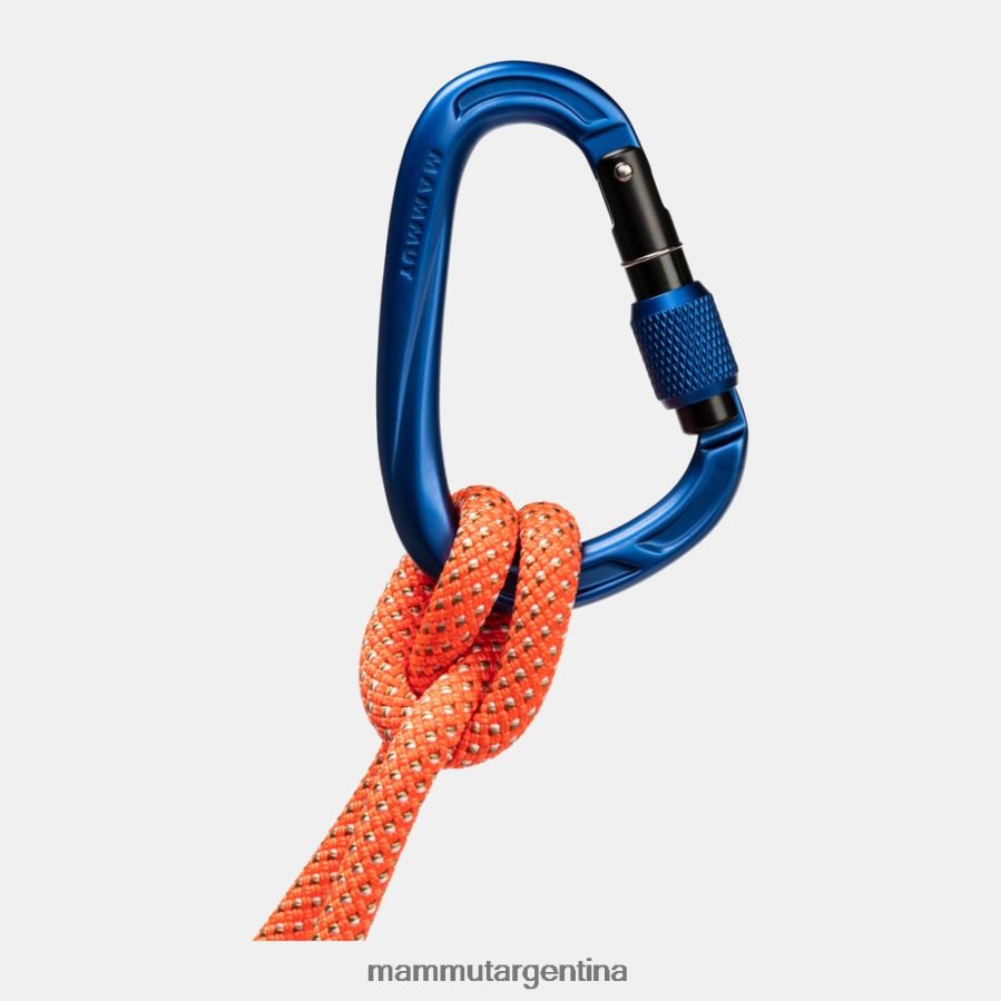mosquetón crag hms con cierre de rosca unisexo 2B8PD2525 Mammut ultramarino equipo