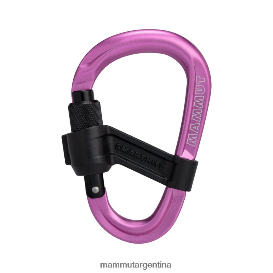 mosquetón smart hms 2.0 con cierre de rosca unisexo 2B8PD21378 Mammut rosa equipo