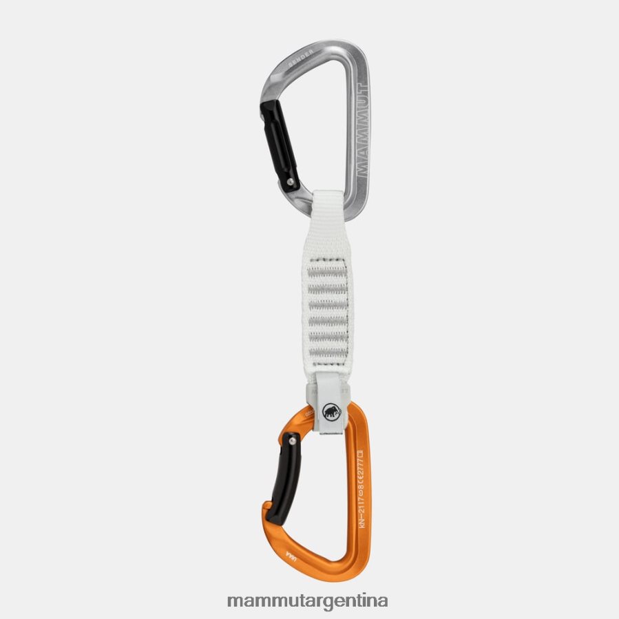 sender keylock 12 cm cinta exprés unisexo 2B8PD2443 Mammut gris claro-dorado equipo