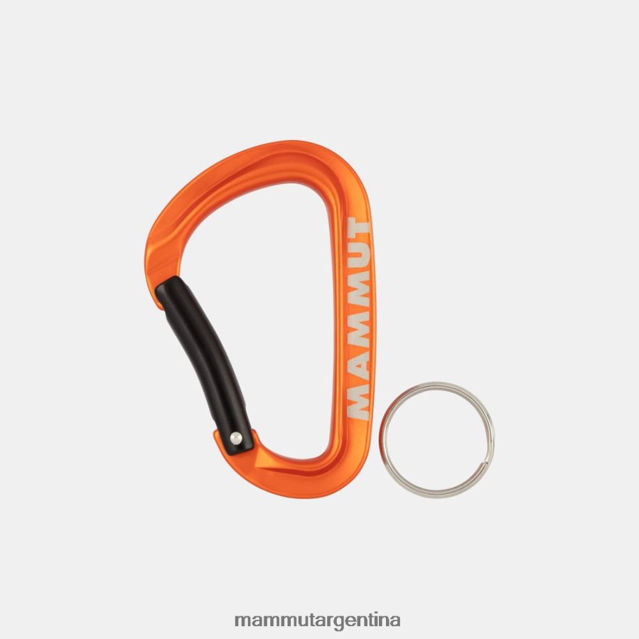 mini mosquetón caballo de batalla keylock l unisexo 2B8PD21365 Mammut naranja equipo